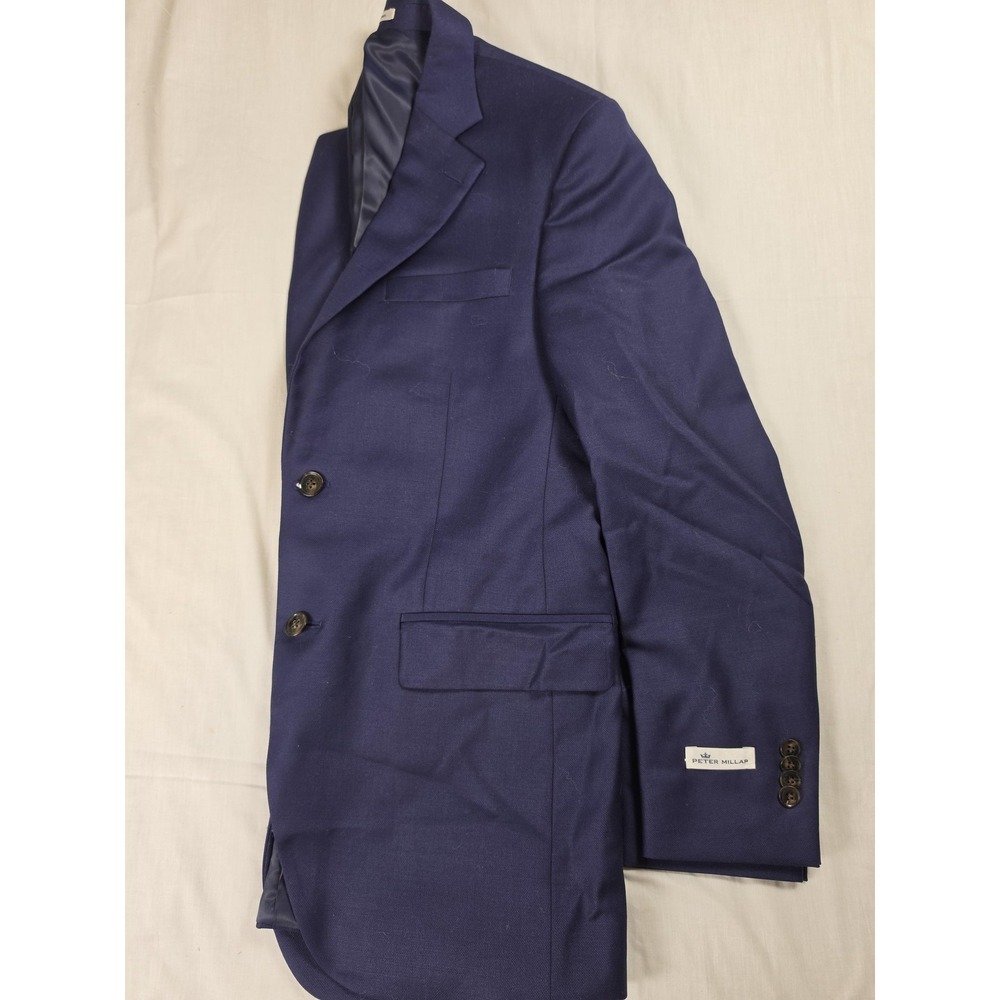 Peter Millar Blazer Mens 38R Navy Blue 100% Wool SB Flynn Suit Jacket Canada